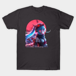 Steampunk Ninja Warrior Girl T-Shirt